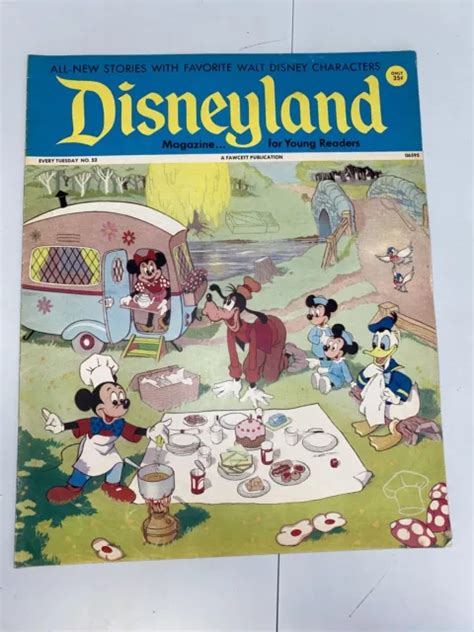 1973 Disneyland Magazine No 52 Mickey Minnie Mouse Goofy Donald Duck