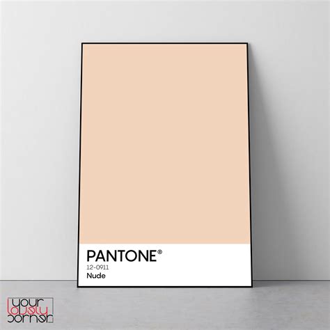 Pantone Poster Pantone Wall Art Pantone Nude Print Pantone Etsy 78120
