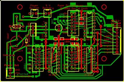 Layout Pcb Multiplexer Maze Robot Circuit Power