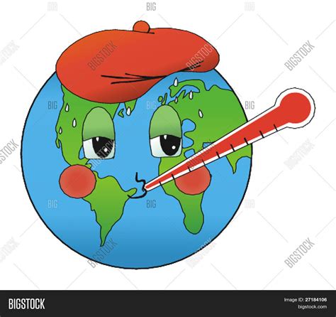 Sick Earth Due Global Warming Vector And Photo Bigstock