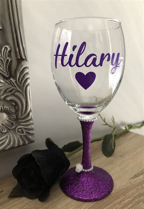 Glitter Wine Glass Glitter Wine Glass Glitter Wine Glasses Diy Wine Glasses