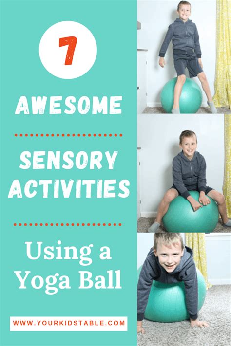 7 Easy Sensory Activities Using A Therapy Ball Your Kids Table