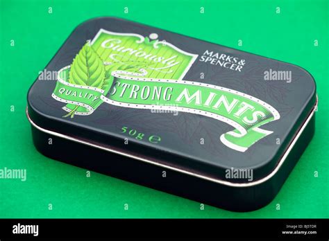 50 Gram Tin Of Strong Mints Stock Photo Alamy