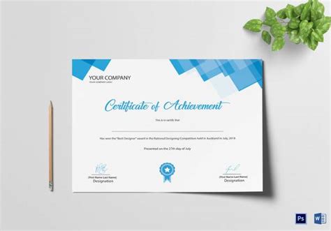 sample certificate templates  ms word