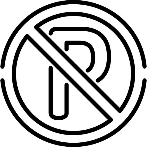 No Parking Free Signs Icons