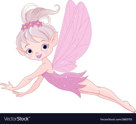 Flying Fairy Royalty Free Vector Image Vectorstock