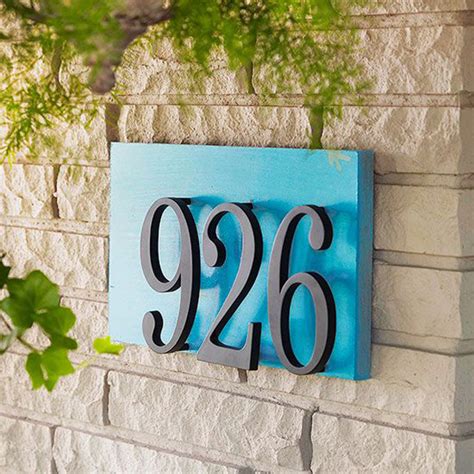 20 Modern And Creative Diy House Number Projects