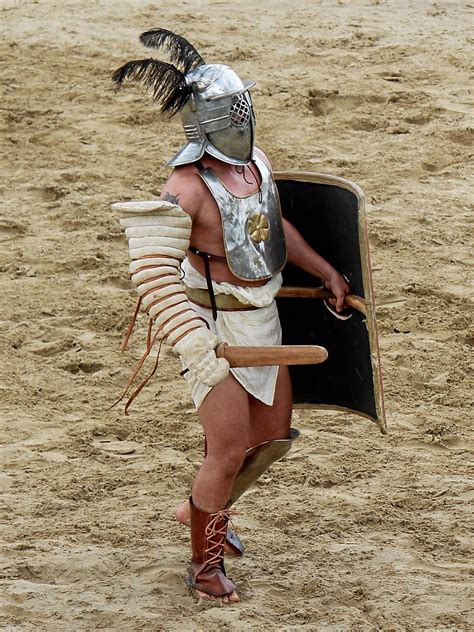 Ein Provocator Gladiatorenfest Carnuntum Roman Gladiators Roman