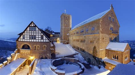 Winter Wartburg Castle Eisenach Thuringia Germany Unesco World