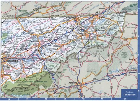 Map Of Tennessee Easternfree Highway Road Map Tn With Cities Towns