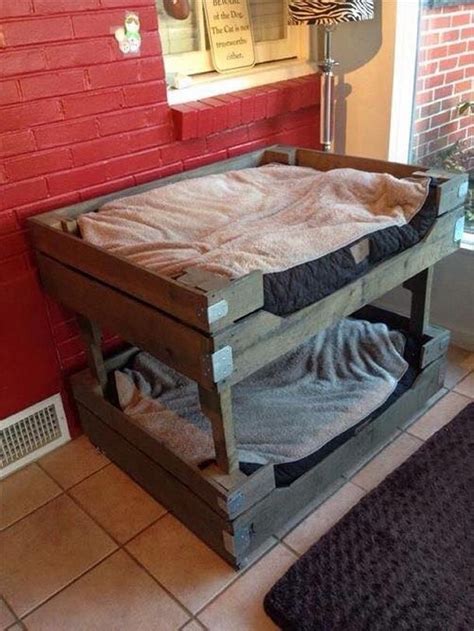 Pallet Bunk Bed For Dogs 610×813 Pallet Dog Beds Dog House Diy