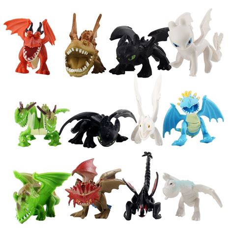 How To Train A Dragon Cake Toppers Figures Kids Birthday Cake Etsy