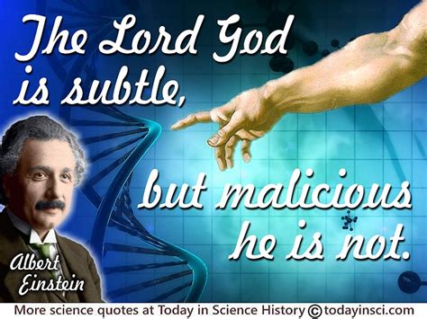 Albert Einstein Quote The Lord God Is Subtle Large Image 800 X 600 Px