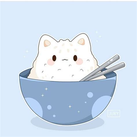 🌈🌤️ Arte Kawaii🌈🌠 On Instagram “ Rice Cat Bowl🍚🍚🍚 Its So Sweet And