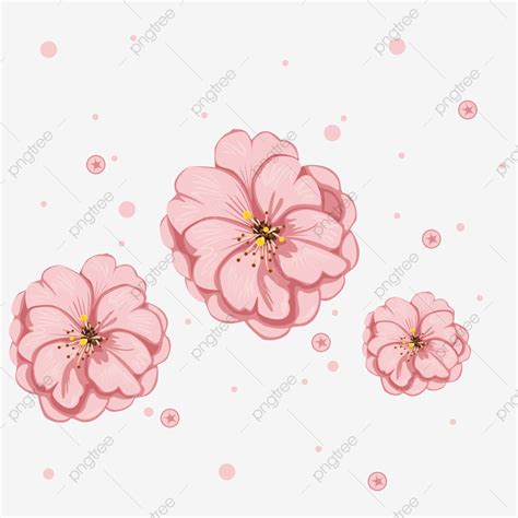 Gambar Bunga Sederhana Bunga Vektor Musim Semi Png Dan Vektor Dengan