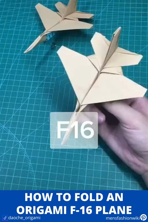 Origami F 16 Plane