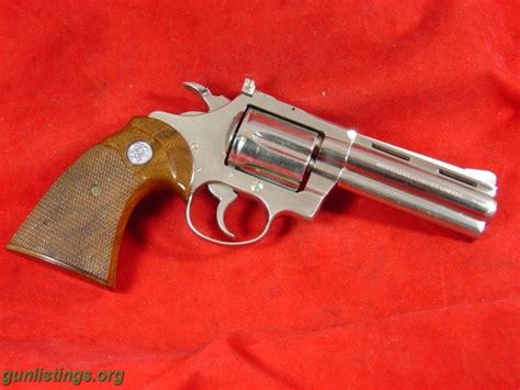 Pistols Colt Diamondback 4 Nickel 38 Special Revolver