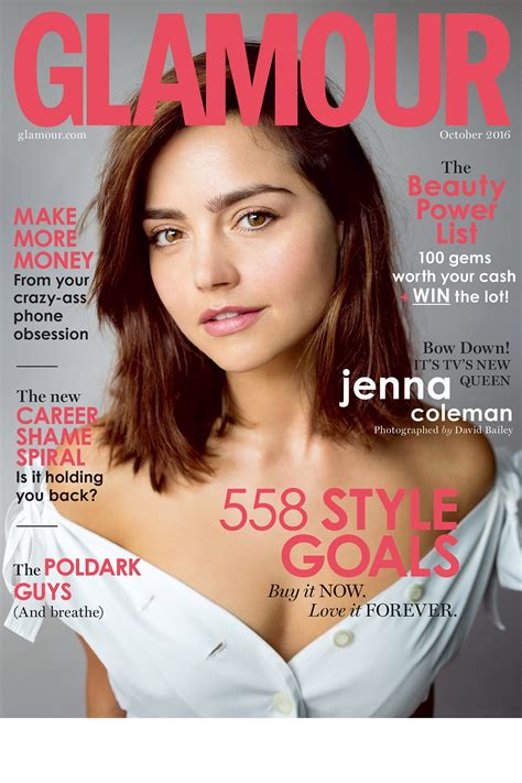Jenna Coleman Glamour Cover Star October 2016 Pictures And Interview