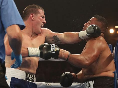 Barry Hall V Paul Gallen Boxing Code War Two Minute Rounds To Suit Former Afl Star Daily