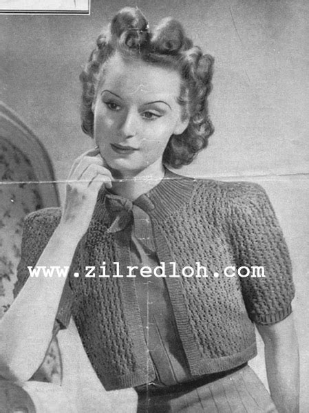 The Vintage Pattern Files 1930s Knitting Bestways Lacy Bolero