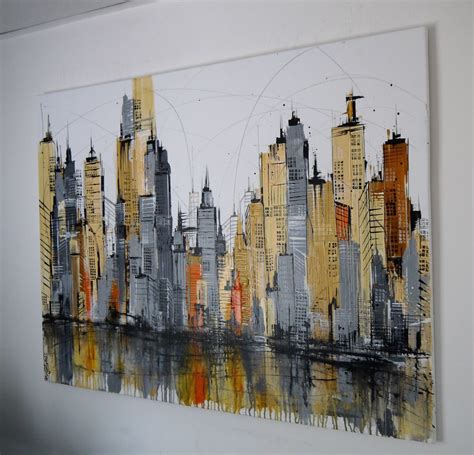 New York Manhattan Skyline By Irina Rumyantseva Artfinder