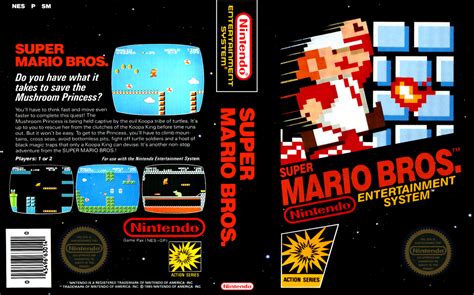 It8bit — Nes Box Art Super Mario Bros Released On