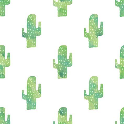 Watercolor Cacti Watercolor Cactus Cactus Prints Pattern