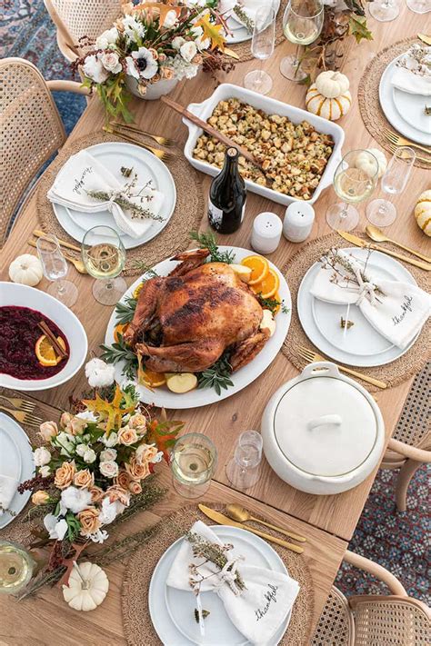 Thanksgiving Dinner Table Setting Gasik Home Decor