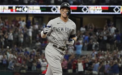 Aaron Judge Hits 62 Home Runs Sets The Record In The American League
