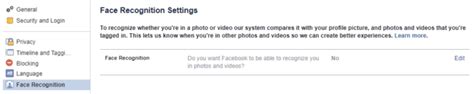 how to turn off facebook face recognition system on app and pc