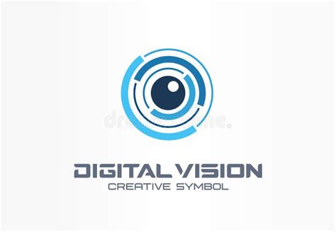 Digital Vision Creative Symbol Concept Eye Iris Scan Vr System