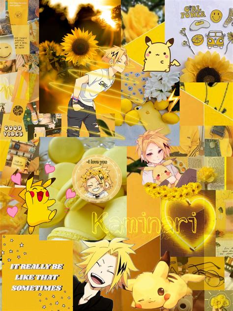 Beauty people aesthetic medicine clinic. Denki Aesthetic Yellow Wallpaper | Anime wallpaper iphone ...