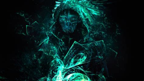 Video Games Artwork Dishonored Corvo Glowing Simple Background