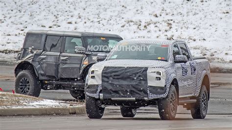 2022 Ford Ranger Raptor Spy Shots Mid Size Performance Truck Coming