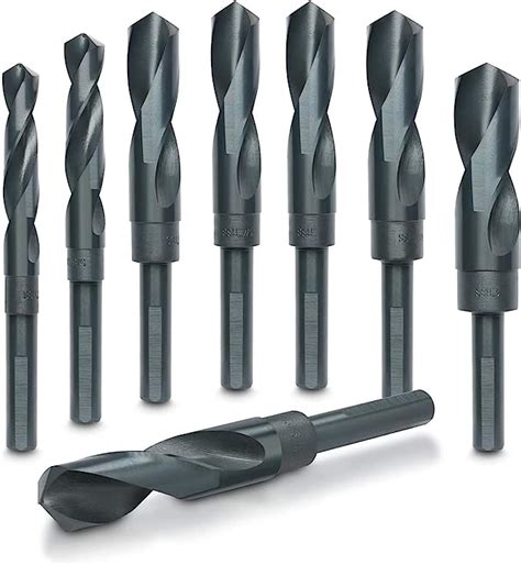 Hiltex 10005 Jumbo Silver And Deming Drill Bit Set 8 Piece 12 Inch