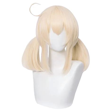 Throne Missnebulas Sl Blonde Pigtails Wig For Klee Genshin Impact