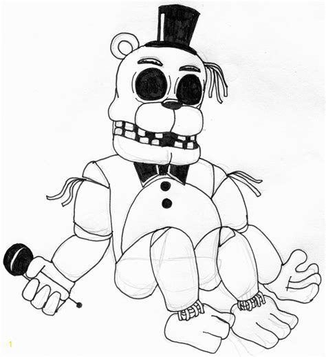 Fnaf Funtime Freddy Coloring Pages Five Nights At Freddy S Coloring