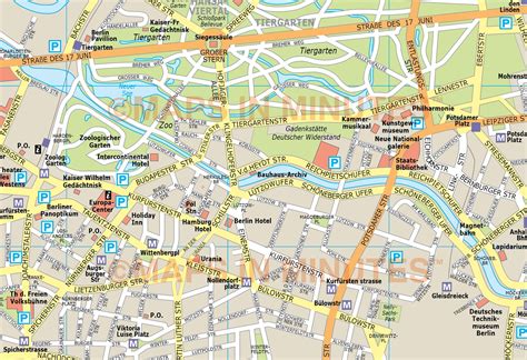 Berlin City Map In Illustrator Cs Or Pdf Format