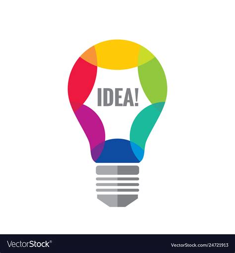 Creative Idea Logo Template Concept Royalty Free Vector