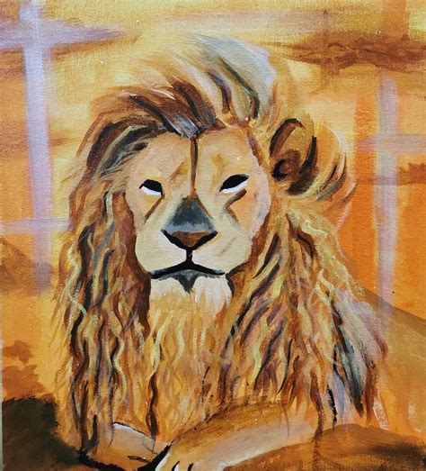 Buy The Lion King Painting At Lowest Price By Vindhya Acharya