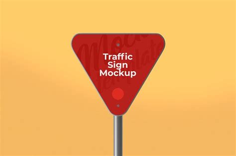 Premium Psd Traffic Sign Board Mockup
