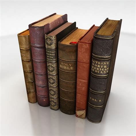 Old Books 3d Model