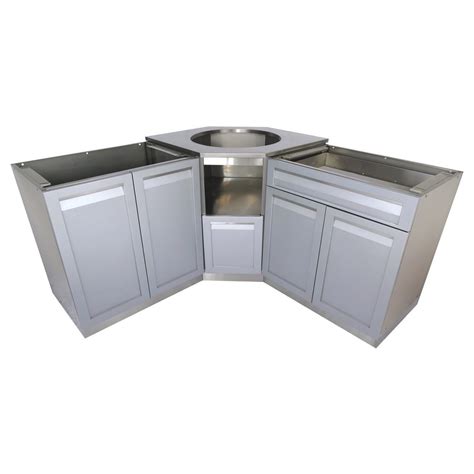 4 Life Outdoor 3 Piece 101x36x37 In Stainless Steel Outdoor Kitchen