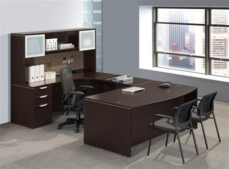 Executive U Shaped Desk With Hutch Pl Laminate