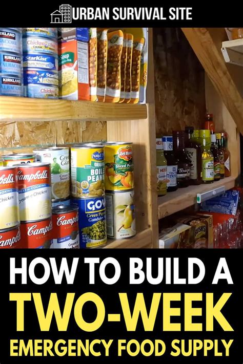 How To Build A Two Week Emergency Food Supply Emergency Food Supply