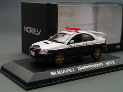 Subaru Impreza Wrx Sti 2003 Police Japanese Die Cast Model Norev 800071