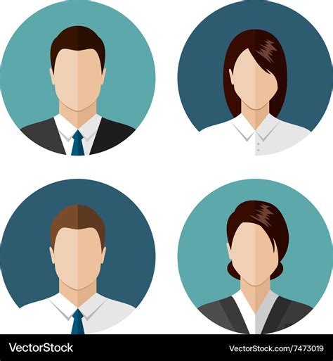 Business People Icons Royalty Free Vector Image