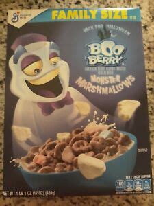 New General Mills Boo Berry Cereal Monster Marshmallows Oz Box Halloween Ebay