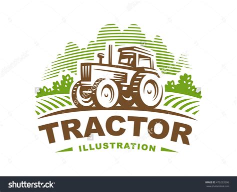 Tractor Logo Illustration Emblem Design 475253596 Shutterstock Cow