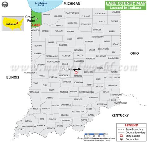 Lake County Map Indiana
